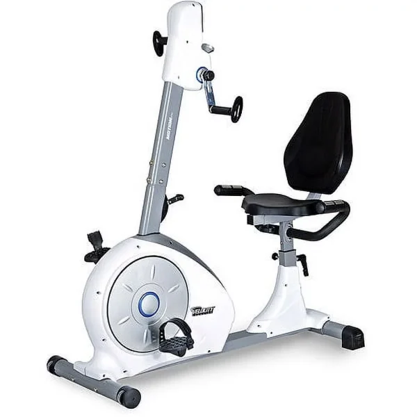 Velocity Exercise Dual Motion Recumbent Exercise Bike in White