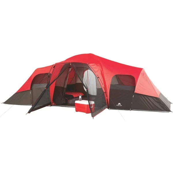 Ozark Trail, 21′ x 15′ x 78″ 10-Person Family Camping Tent, 26.4 lbs