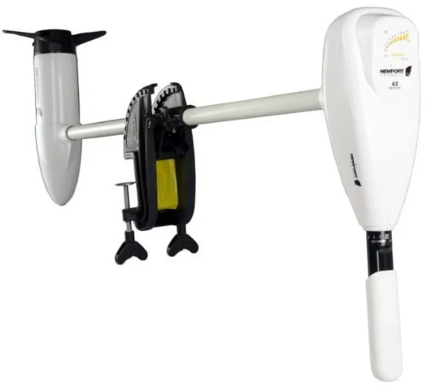 Newport Vessels L-Series 62lb Thrust Transom Mounted Saltwater Electric Trolling Motor w/ LED Battery Indicator (40 Shaft)