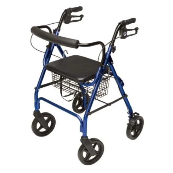 Lumex Walkabout Four-Wheel Contour Deluxe Rollator with 8 Wheels