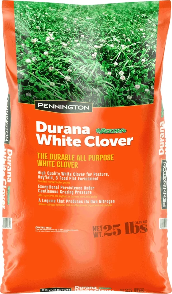 Pennington Durana Perennial White Clover Grass Seed,  25lb