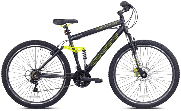 Genesis 29 Incline Men’s Mountain Bike, Black/Yellow