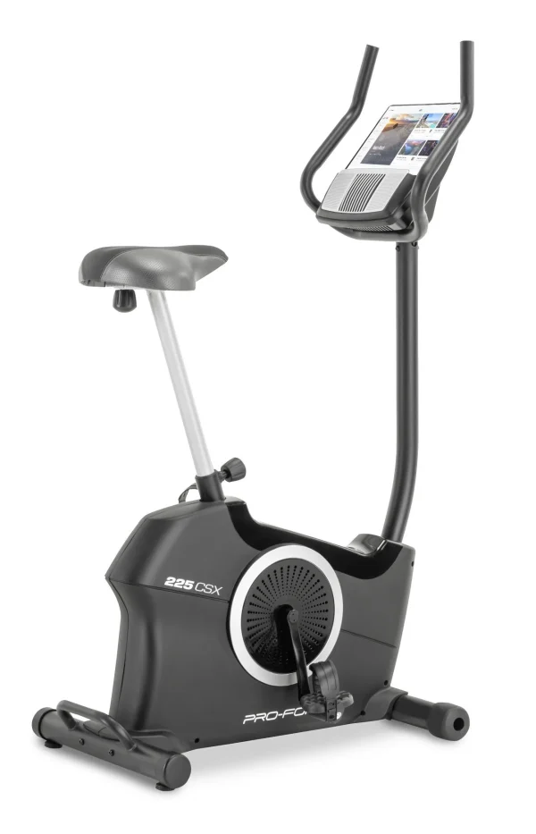 ProForm 225 CSX; Recumbent Exercise Bike with 5″ Display, Built-In Tablet Holder and Embedded Fan