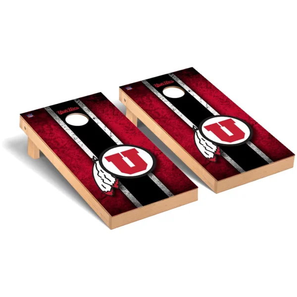 Utah Utes 2′ x 4′ Vintage Design Cornhole Board Set