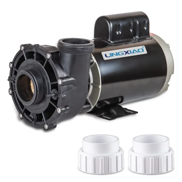 LINGXIAO SPA Pump & Hot Tub Pump 4HP – 56Y LX SPA Pump Motor 2 Speed, 220-240V, 2 Port – Model: 56WUA400-II